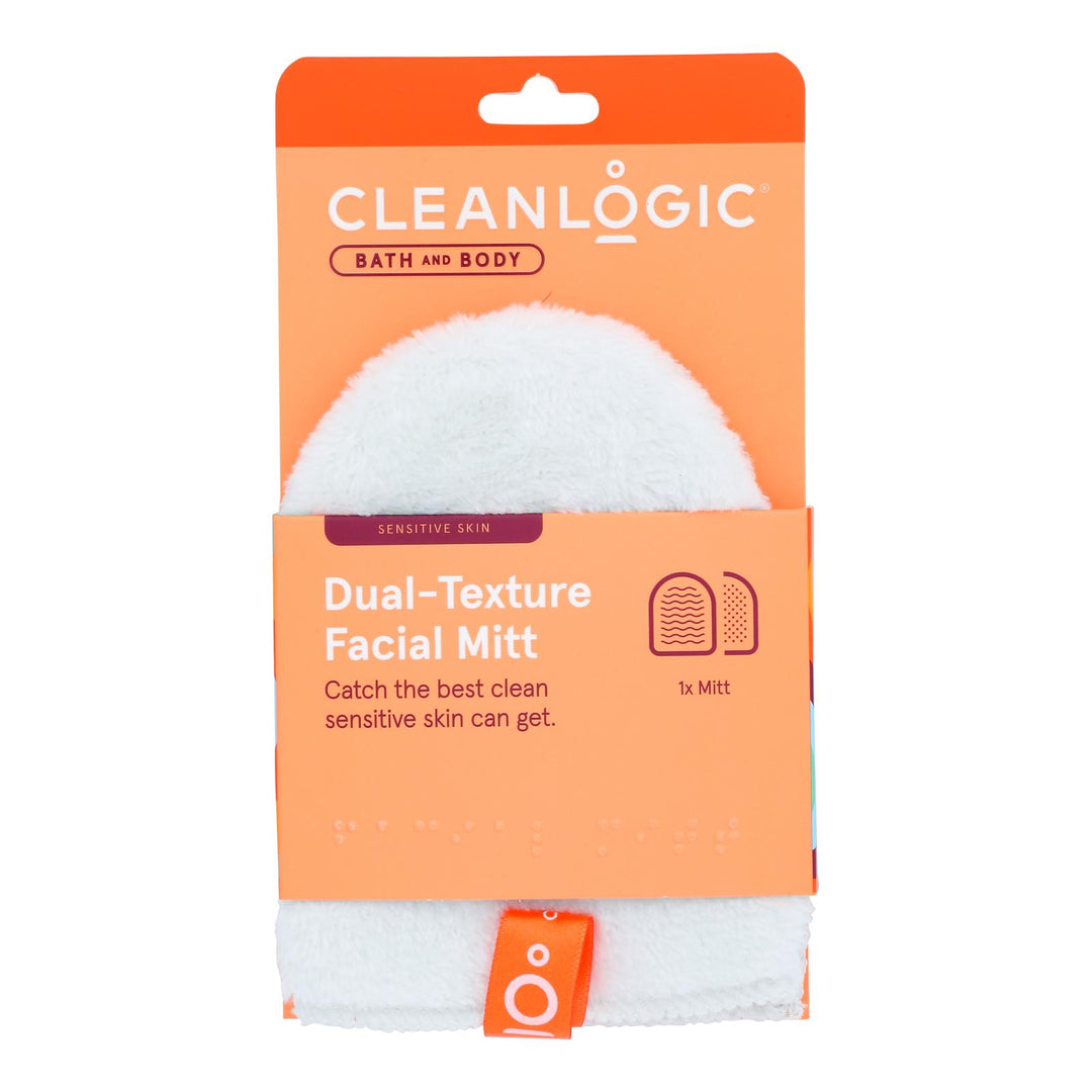 Cleanlogic - Facial Mitt Dual Texture - 1 Each-1 Ct - Maras Green